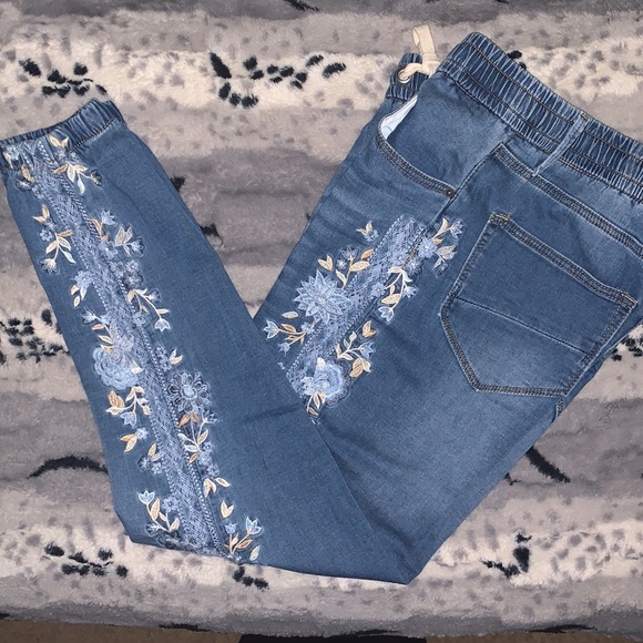 DRIFTWOOD Denim - DRIFTWOOD Jean Joggers with Embroidery — Large